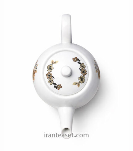 قوری گل سیمین (رویال) طلایی